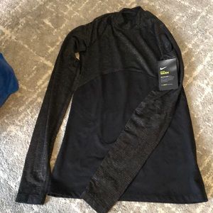 New Nike Pro Warm Running Top with glitter panels